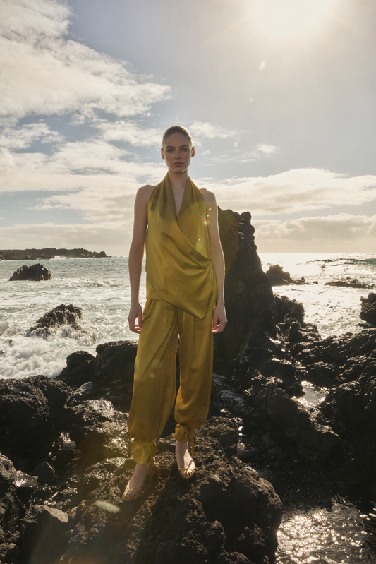 Pantalón ISOLA Oliva Peridoto