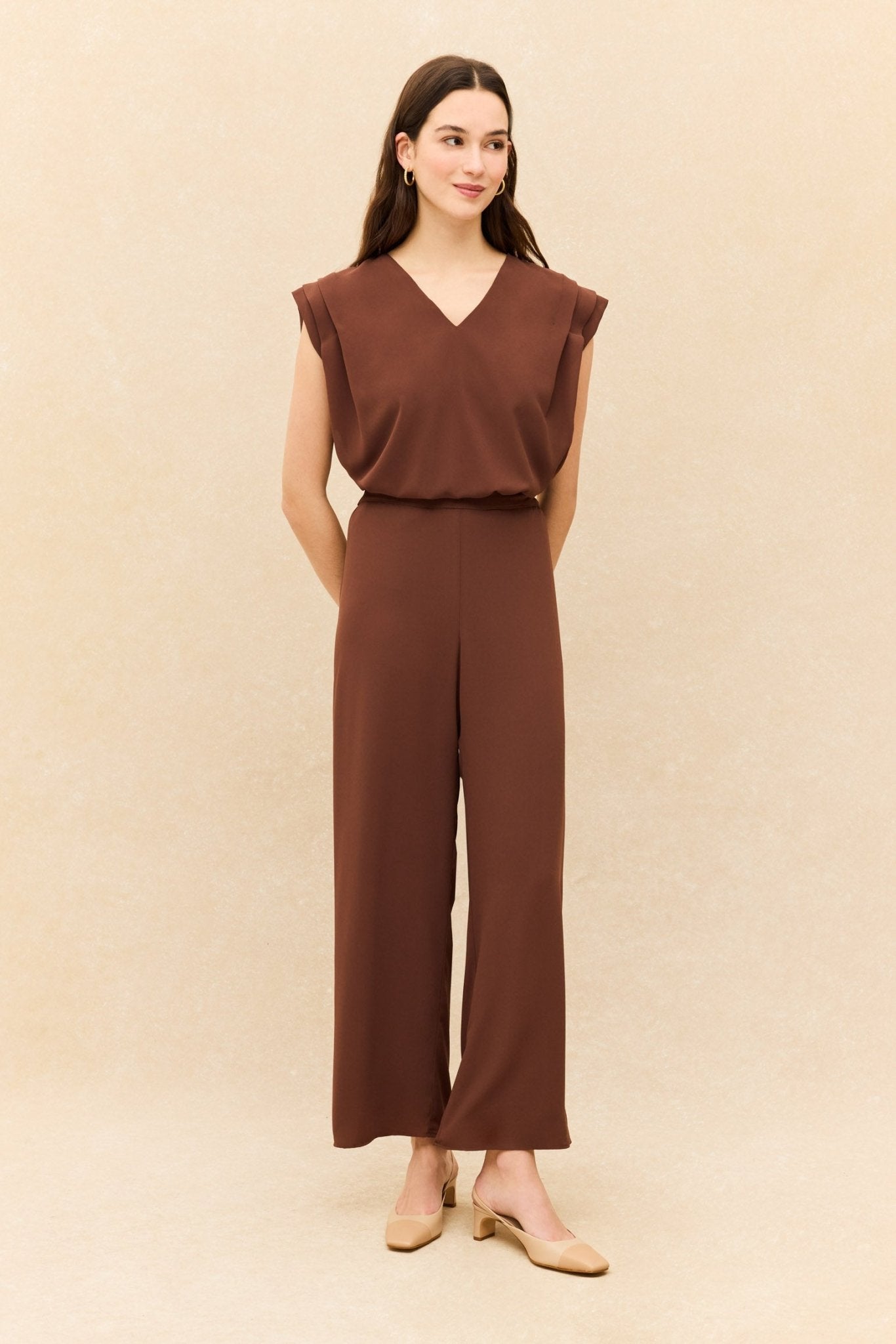 Pantalón LEVANTE Marrón Mocca - BIMANI