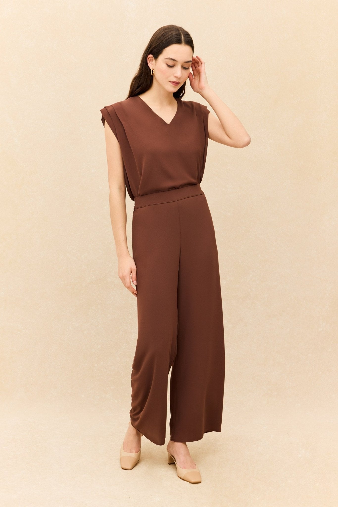 Pantalón LEVANTE Marrón Mocca - BIMANI