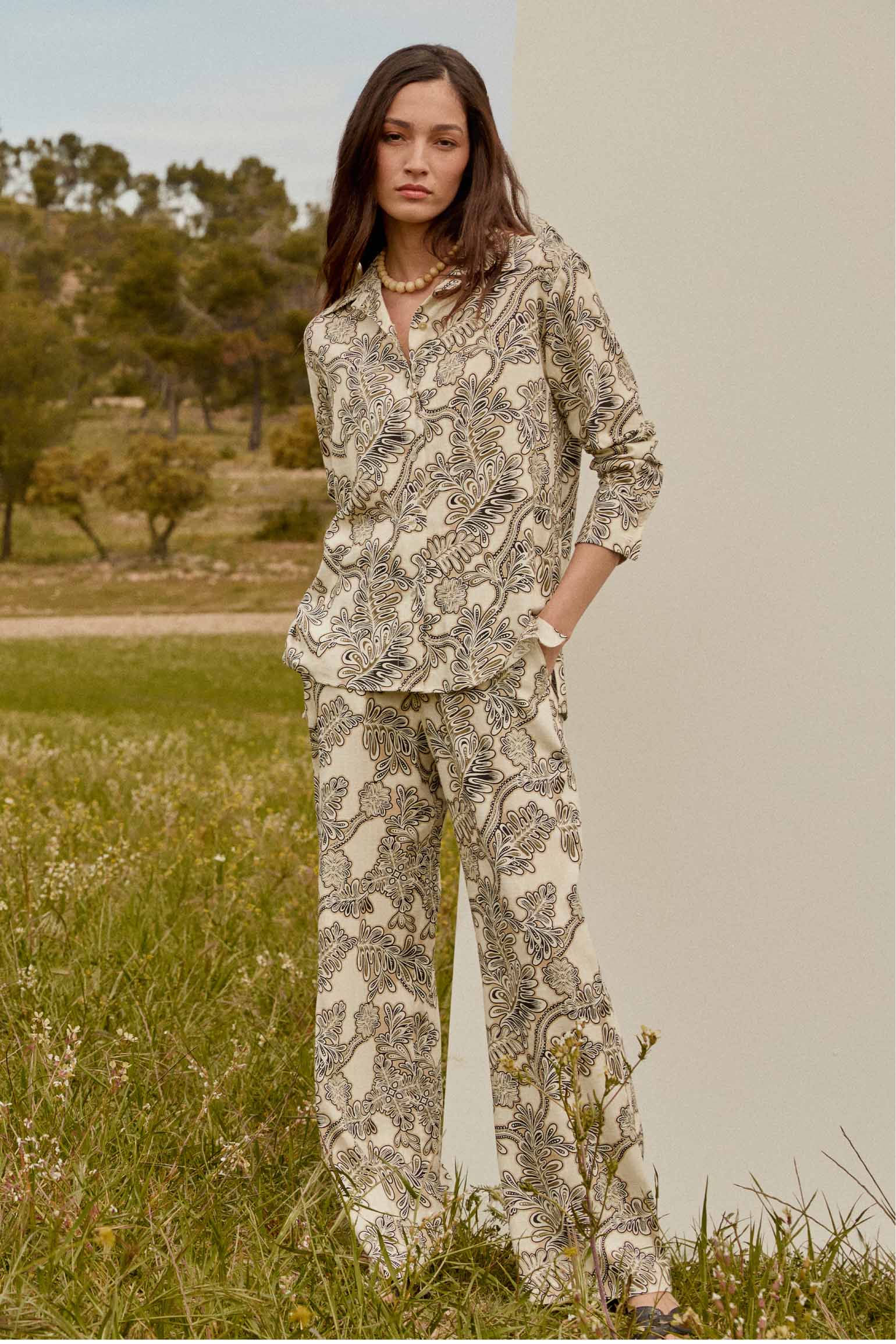Pantalón MAREA Print Cream - BIMANI
