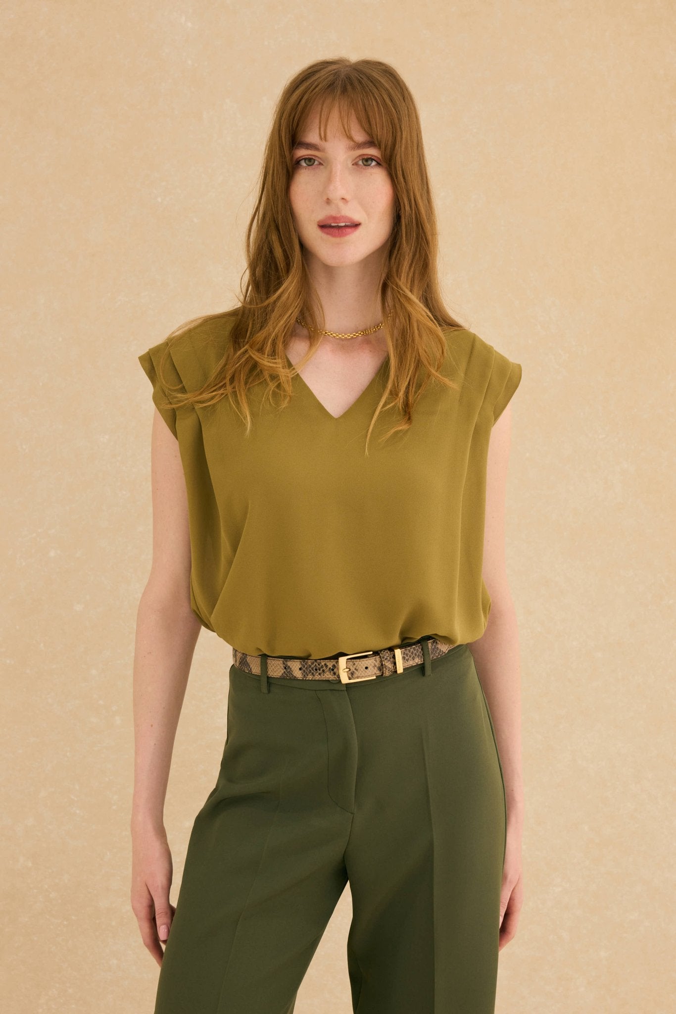 Pantalón MARGAUX Khaki - BIMANI