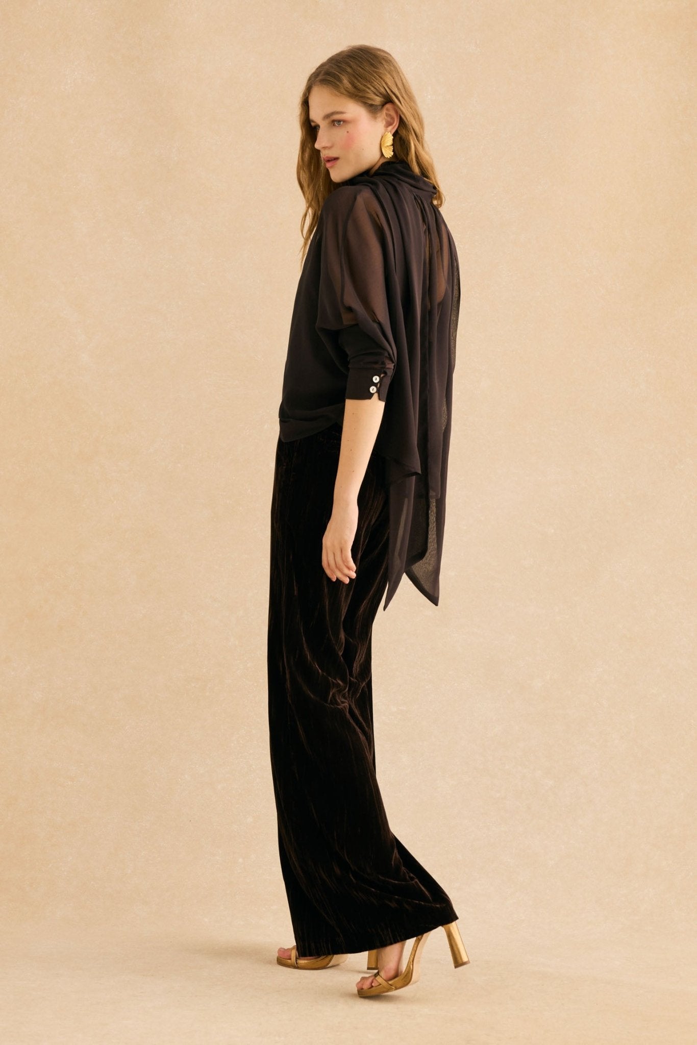 Pantalón MIRELLE Marrón Cacao - BIMANI