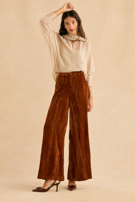 Pantalón MIRELLE Ocre Godello - BIMANI