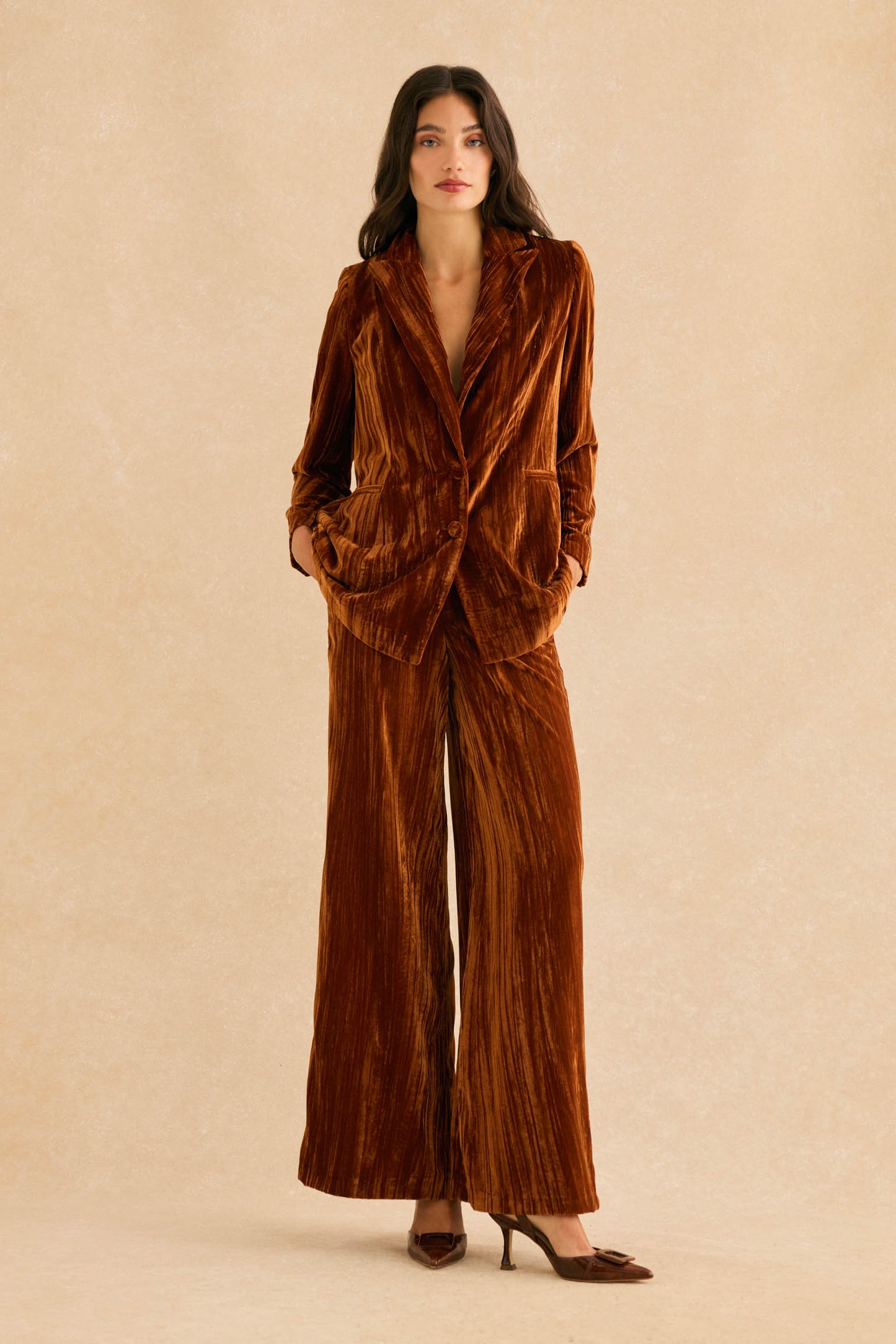 Pantalón MIRELLE Ocre Godello - BIMANI