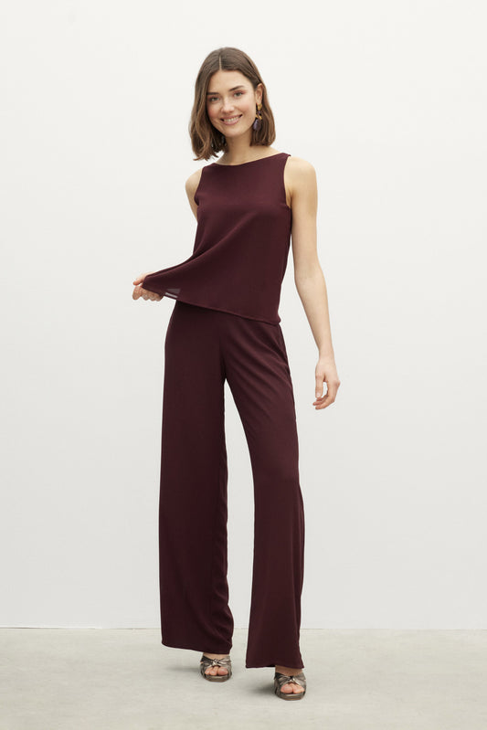 OCÉANO Trousers Burgundy