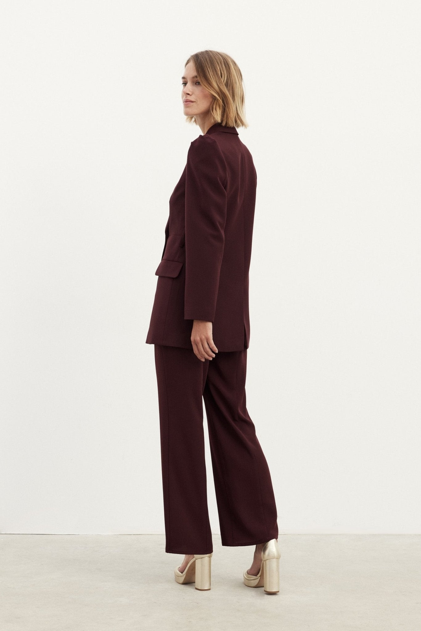 Pantalón PATOU Burgundy - BIMANI