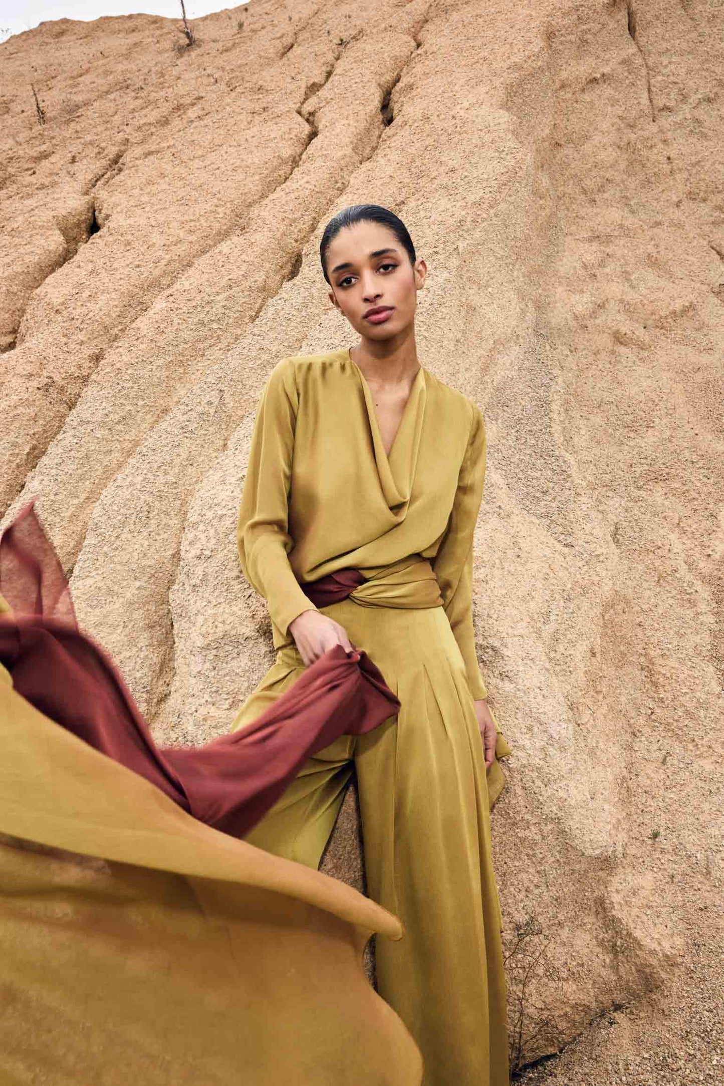 Pantalón SABINE Oliva Peridoto - BIMANI