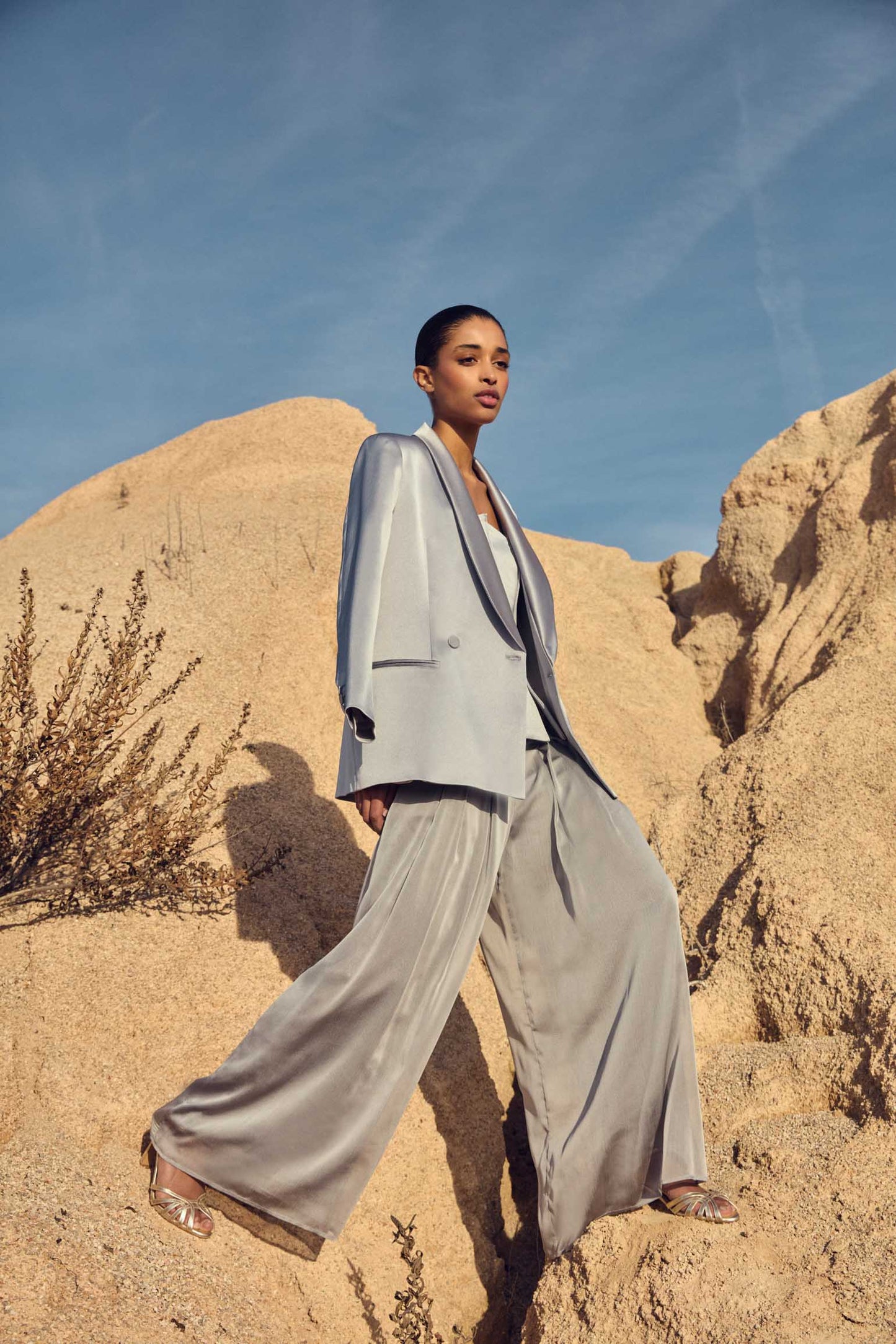 Pantalón SABINE Plata - BIMANI