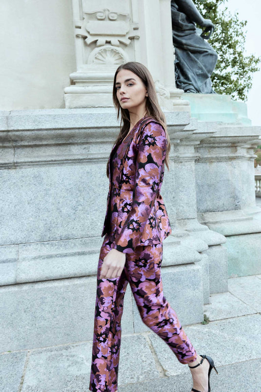 TOPAZ Trousers Print Rose