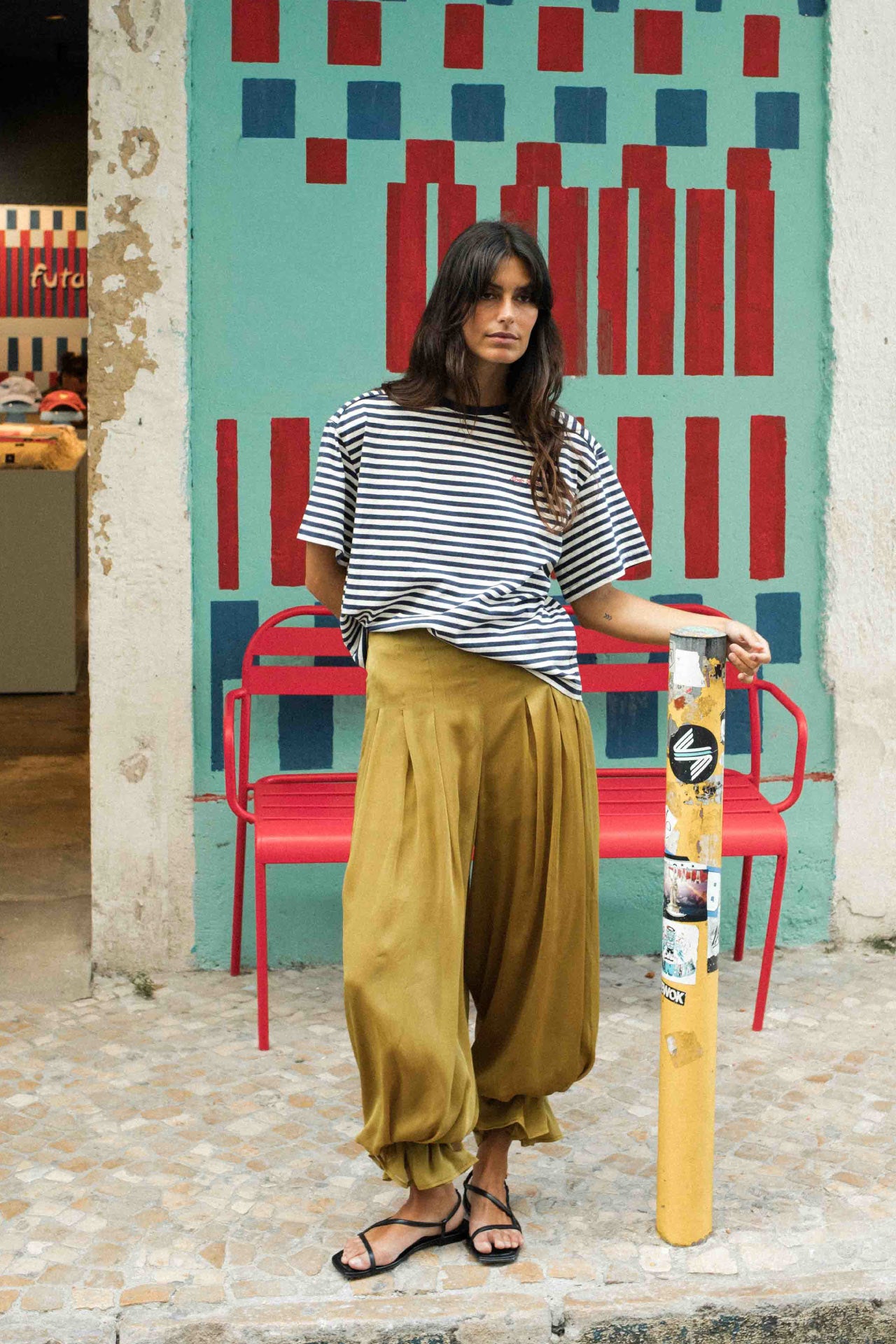 Pantalón SABINE Oliva Peridoto - BIMANI