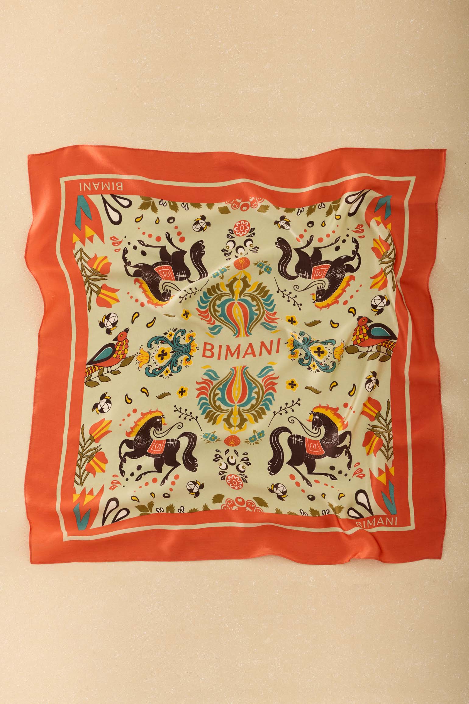 Pañuelo ALHAMBRA Coral - BIMANI