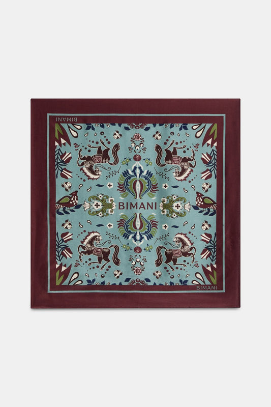 Pañuelo VEJER Estampado Azul - BIMANI