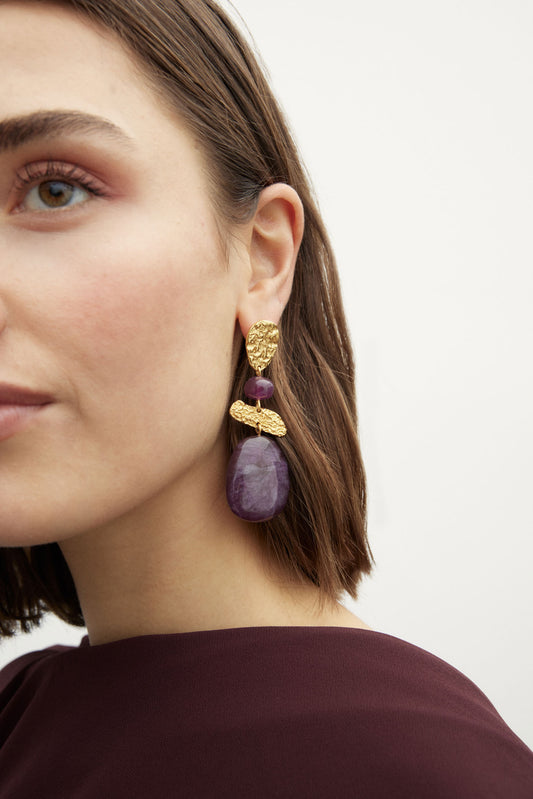 DELIA Earrings Grape