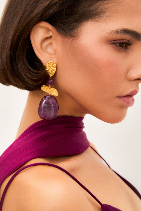 DELIA Earrings Grape