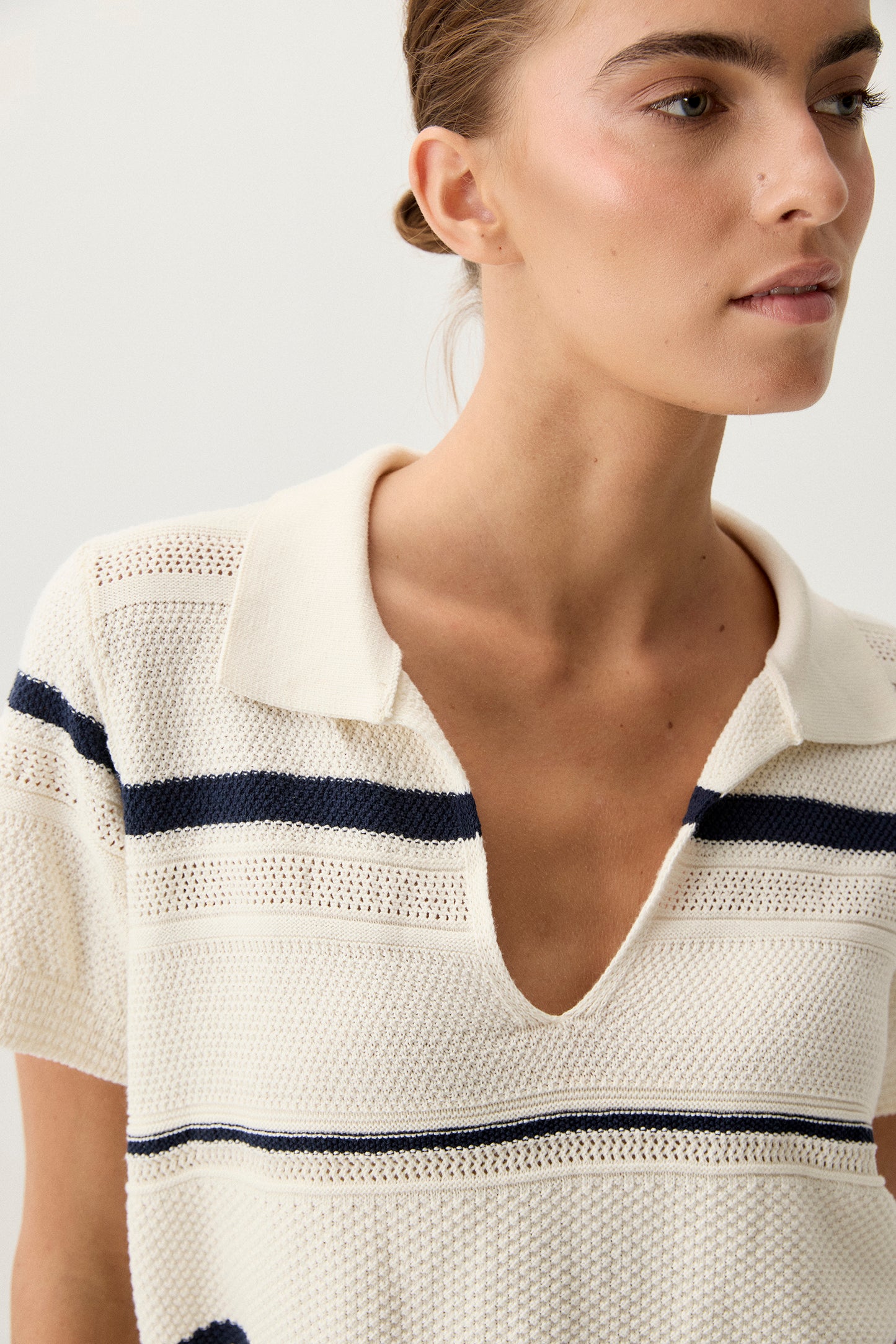 Camiseta EDÉN Rayas Beige