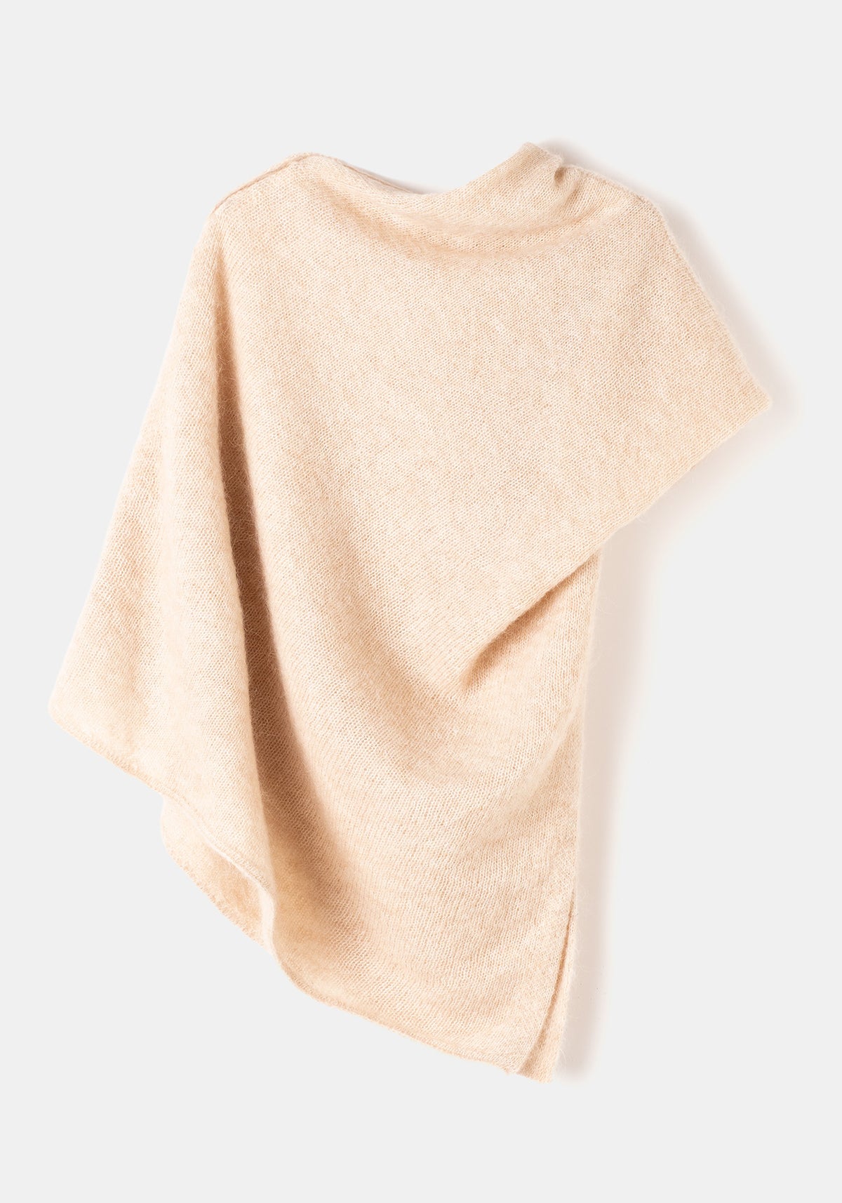 Poncho MOHAIR & ALPACA Beige - BIMANI