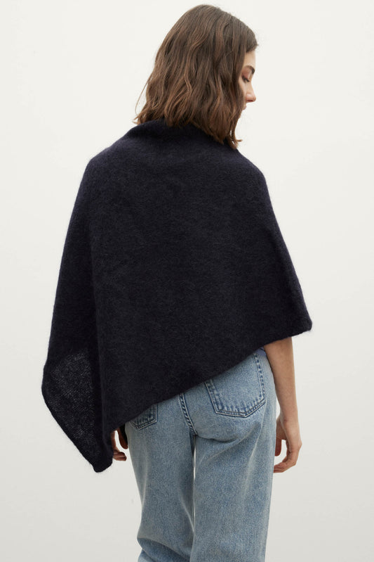 Poncho MOHAIR Dark Blue - BIMANI