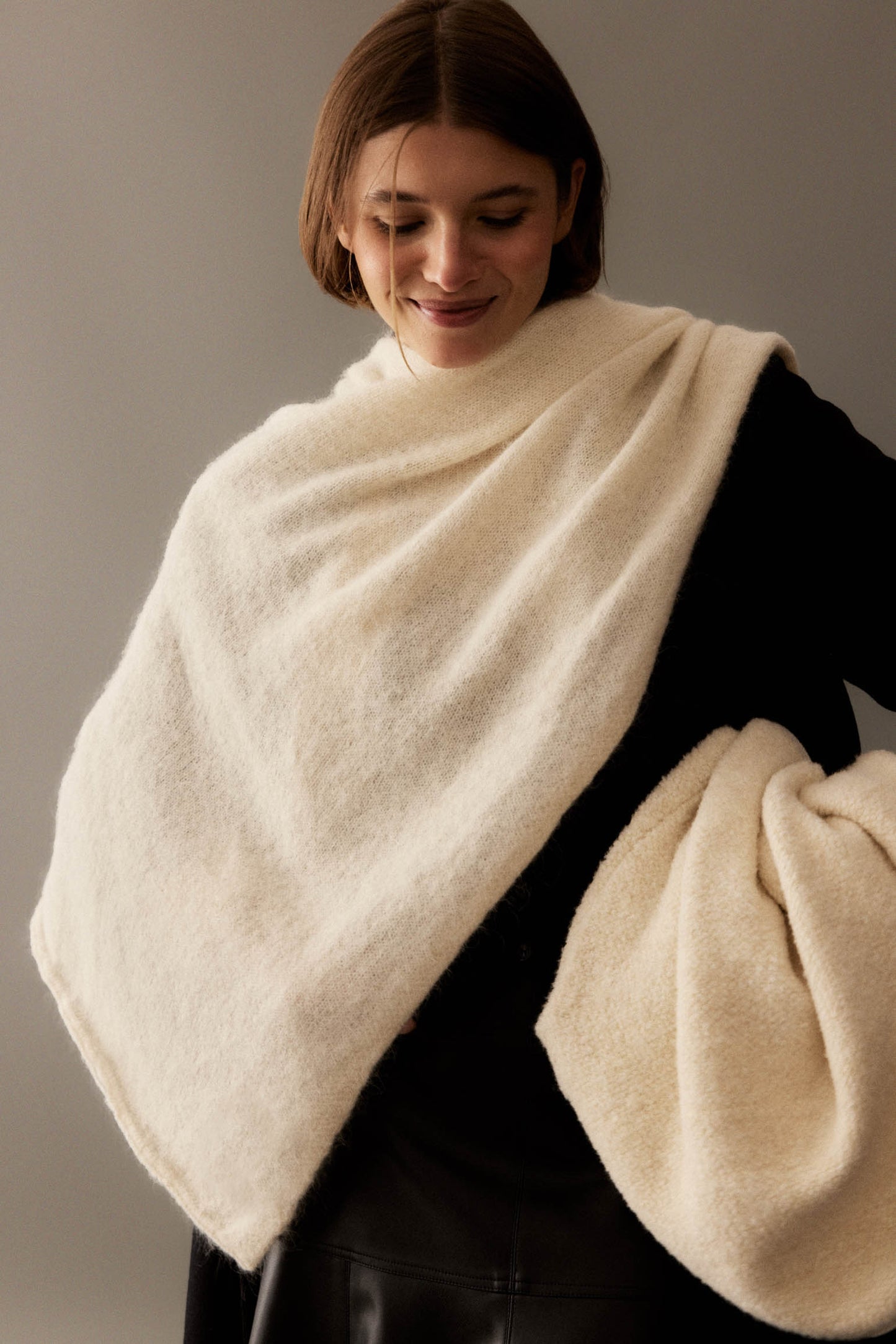 Poncho MOHAIR Ice - BIMANI