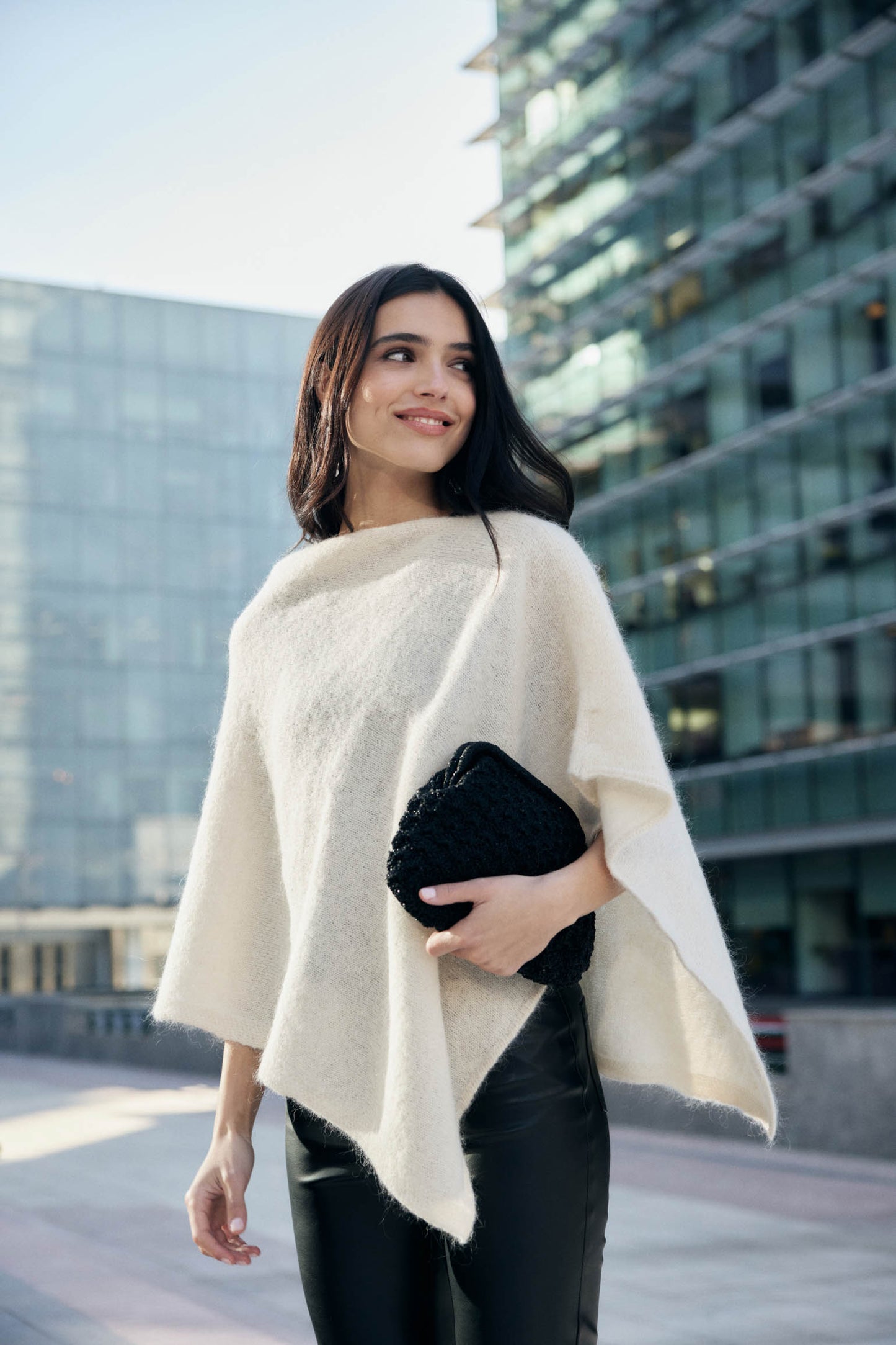 Poncho MOHAIR Ice - BIMANI