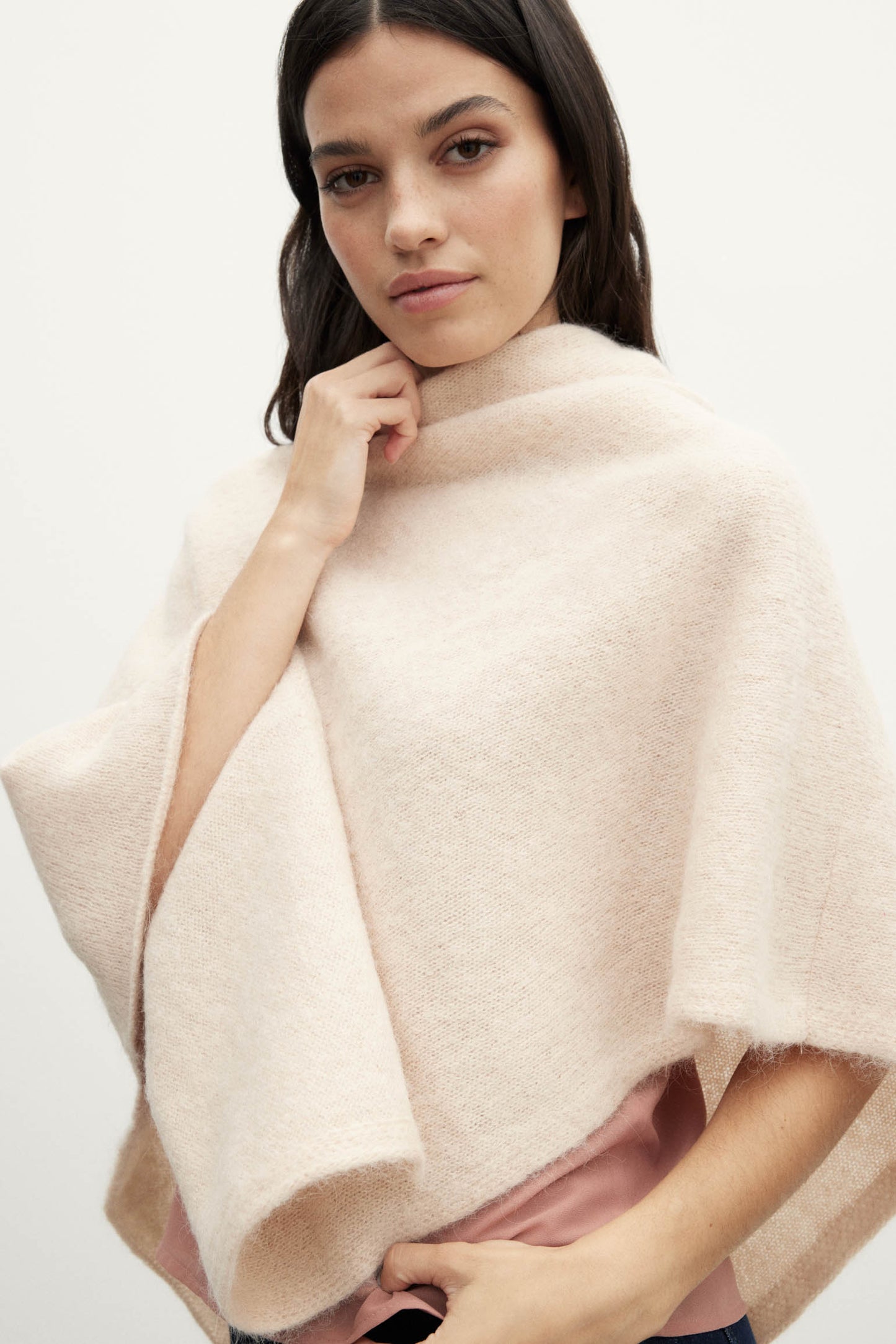 Poncho MOHAIR Nude