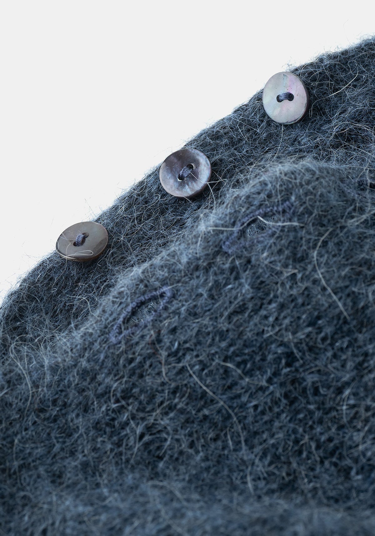 Poncho MOHAIR & ALPACA Azul - BIMANI