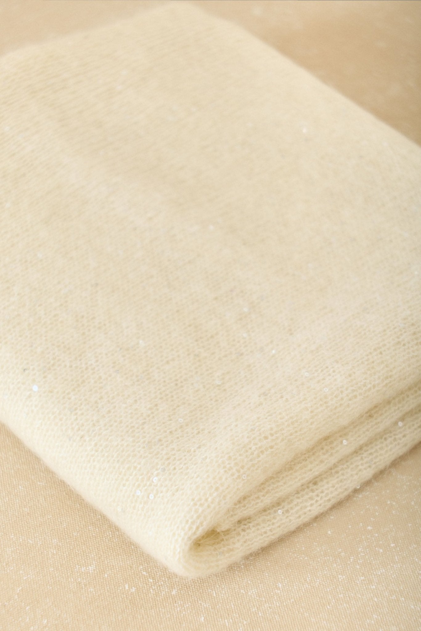 Poncho COLETTE MOHAIR Blanco - BIMANI