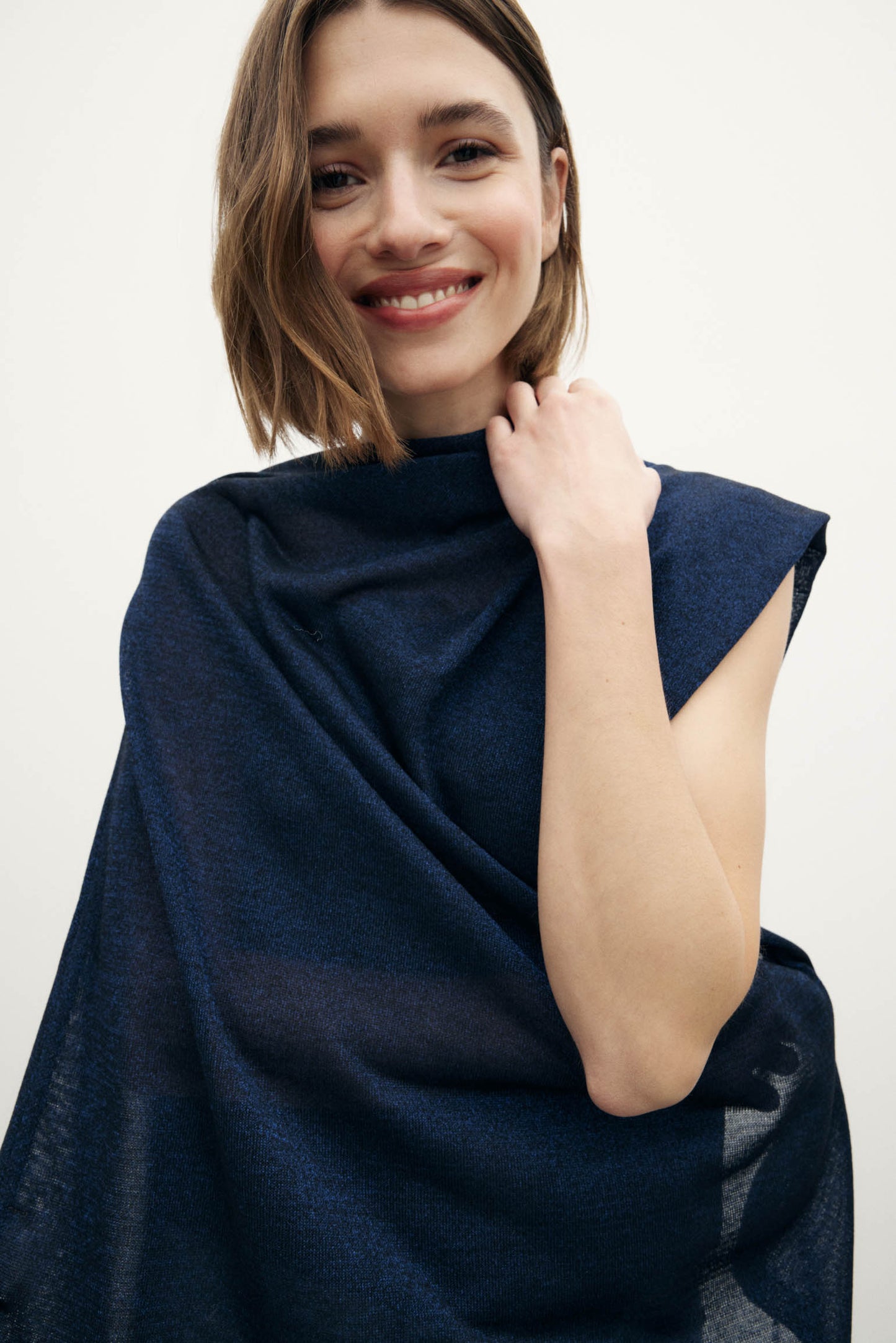 PUNTO Poncho Dark Blue