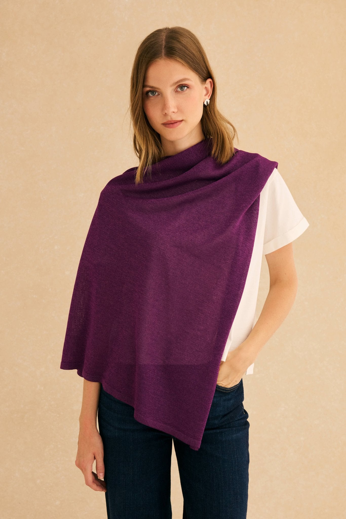 Poncho PUNTO Vino - BIMANI