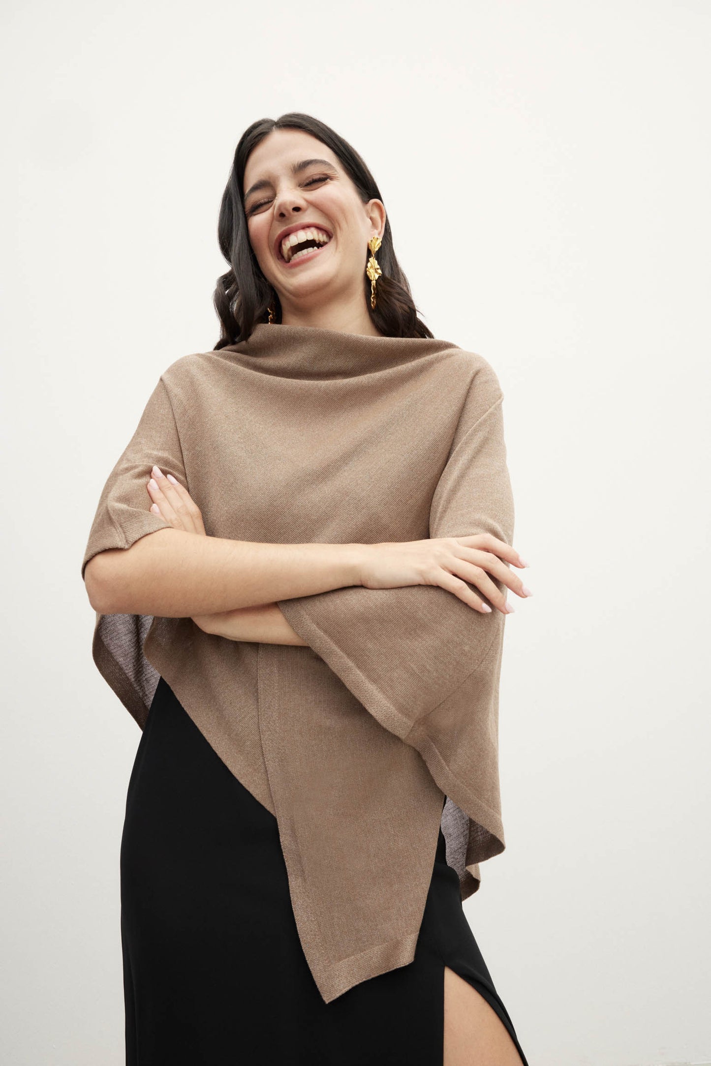 Poncho PUNTO Taupe