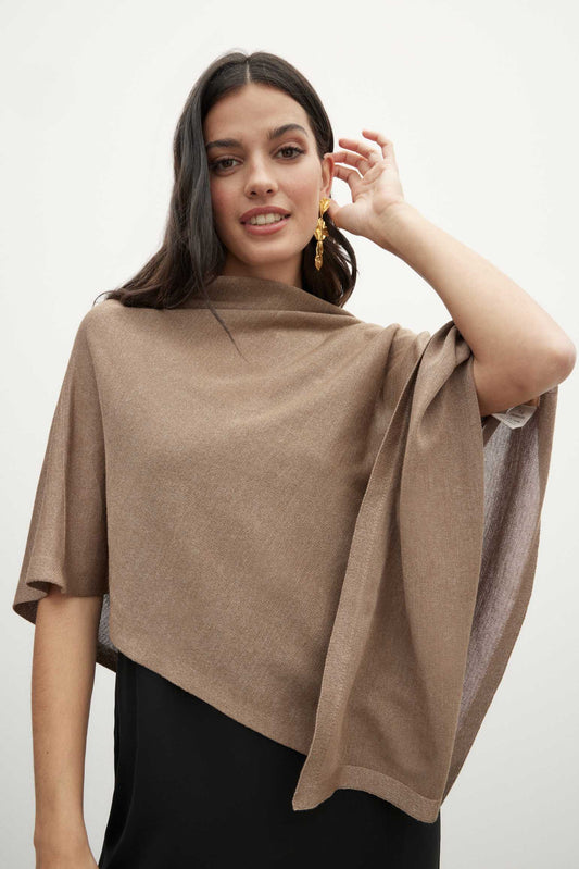 PUNTO Poncho Taupe