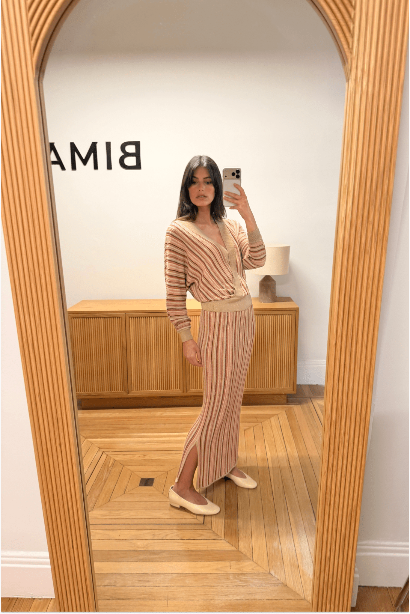 Jersey ZINIA Rayas Salmón - BIMANI