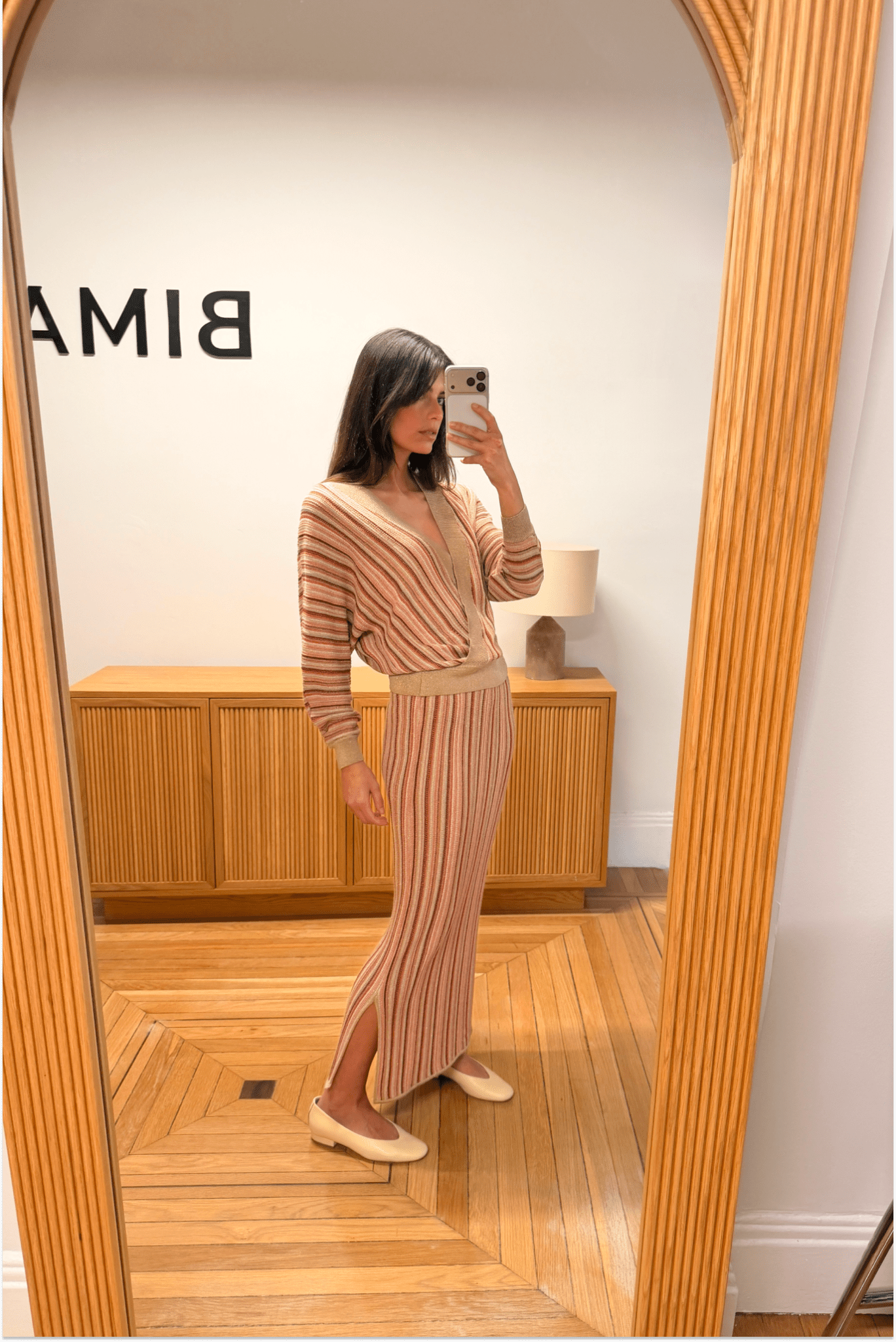 Jersey ZINIA Rayas Salmón - BIMANI