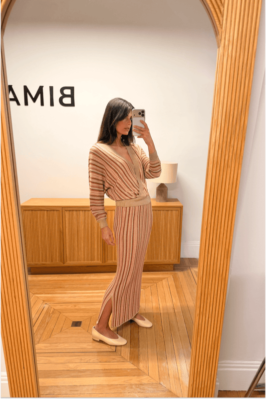 ZINIA Jersey Salmon Stripes