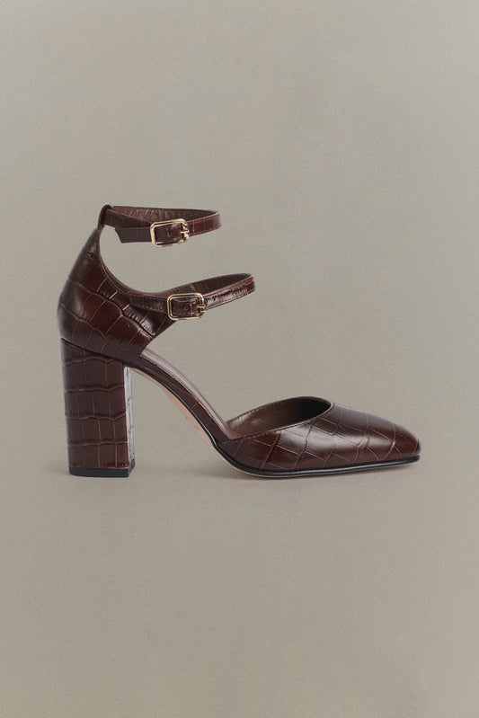 ROCÍO Heel Coconut Brown