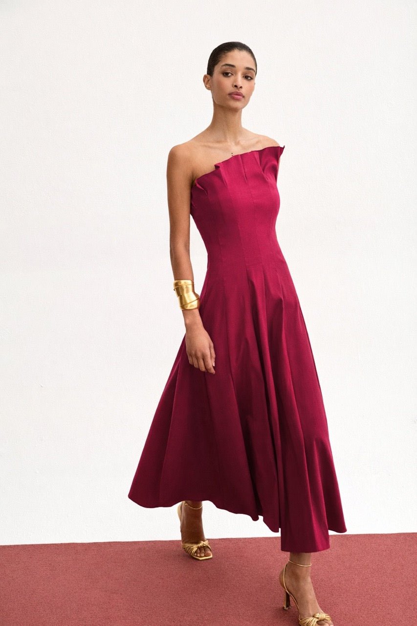 Vestido CORDELIA Cereza Árida - BIMANI