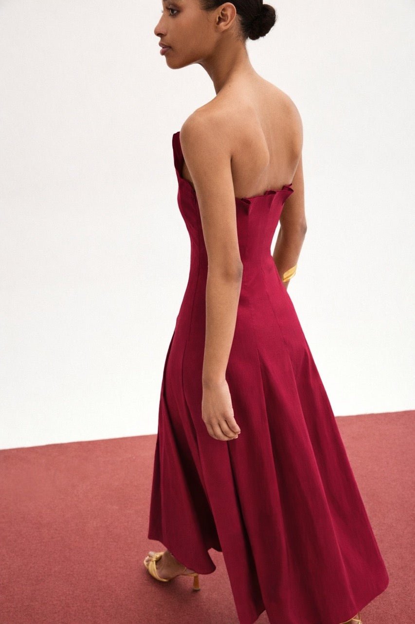 Vestido CORDELIA Cereza Árida - BIMANI