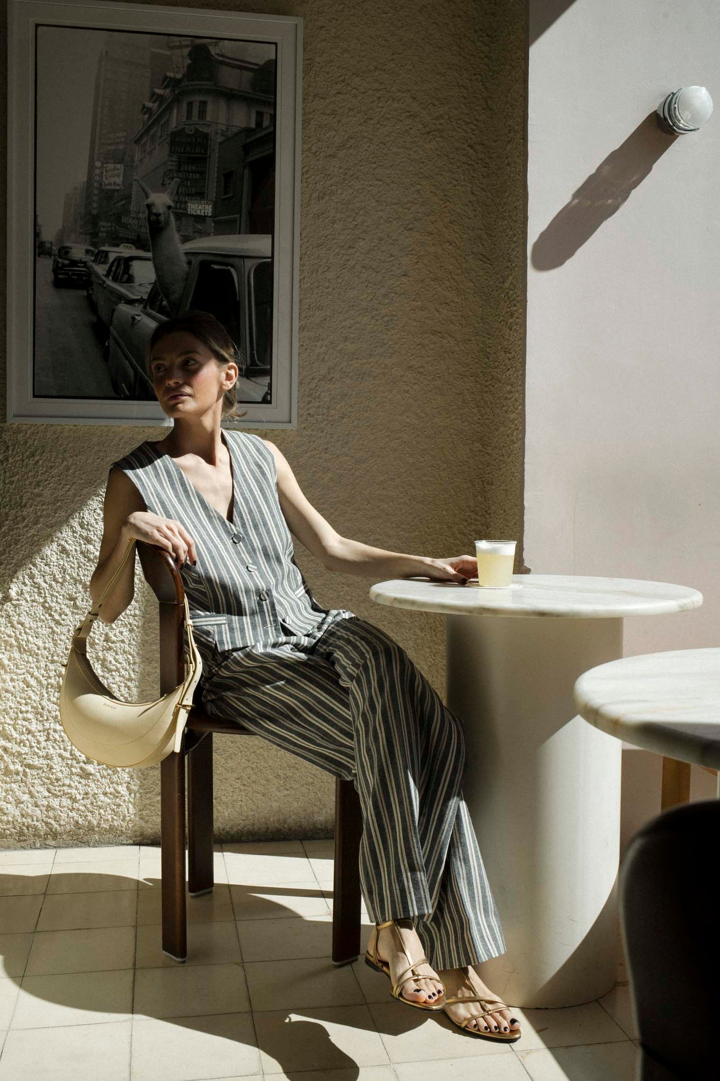 Sandalia MARÍA Oro Vintage - BIMANI