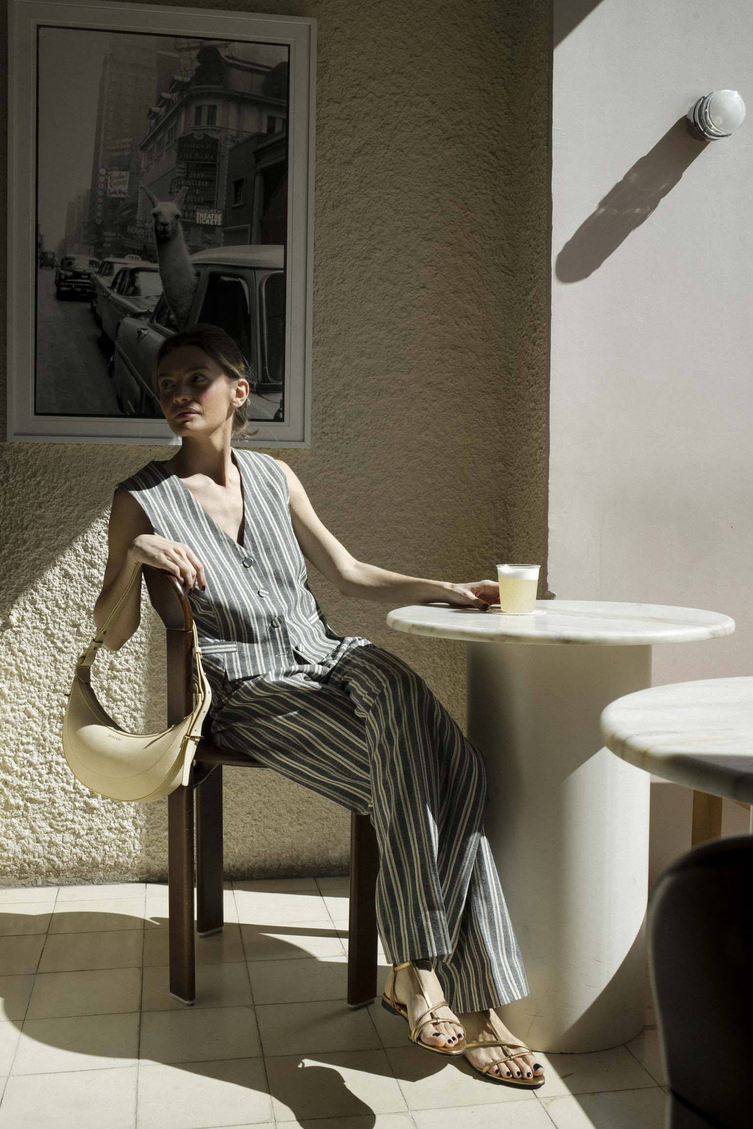 Sandalia MARÍA Oro Vintage - BIMANI