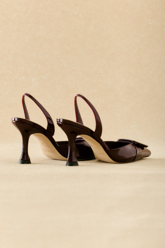 Stiletto NURIA Charol Burgundy - BIMANI