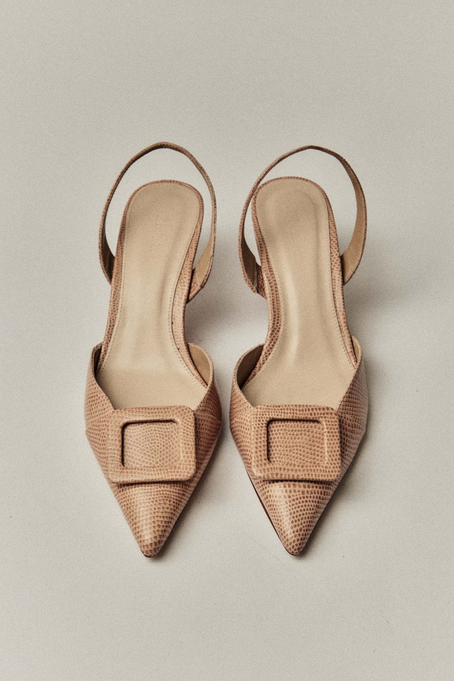 Stiletto NURIA Textura Beige - BIMANI