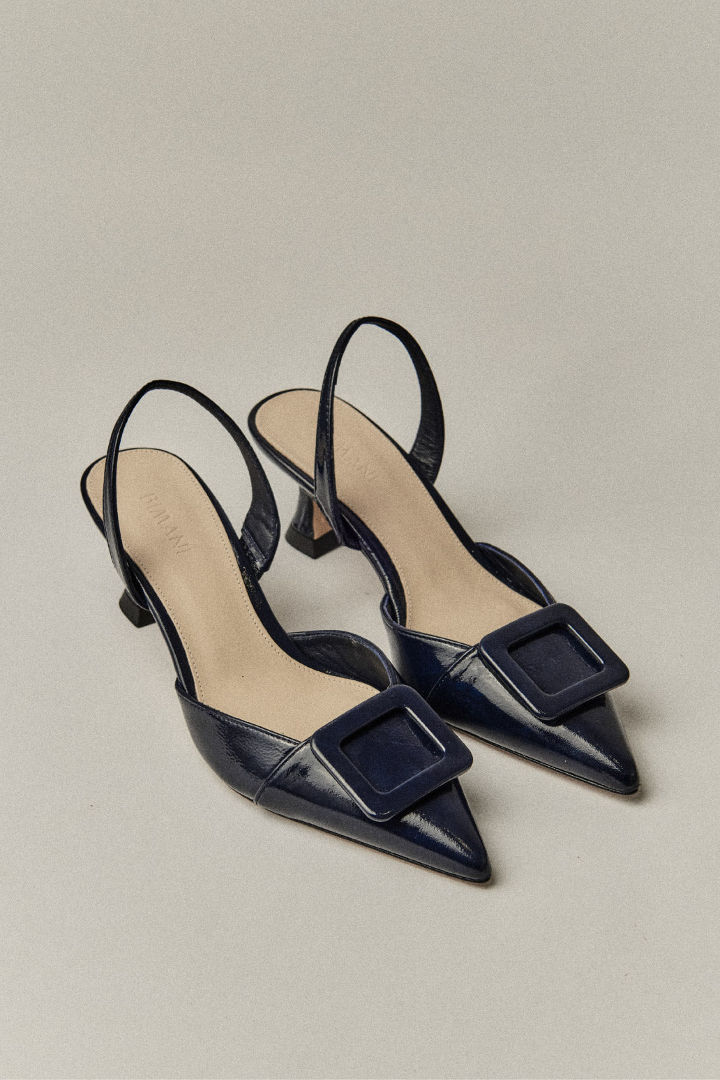 Stiletto NURIA Petite Charol Navy - BIMANI