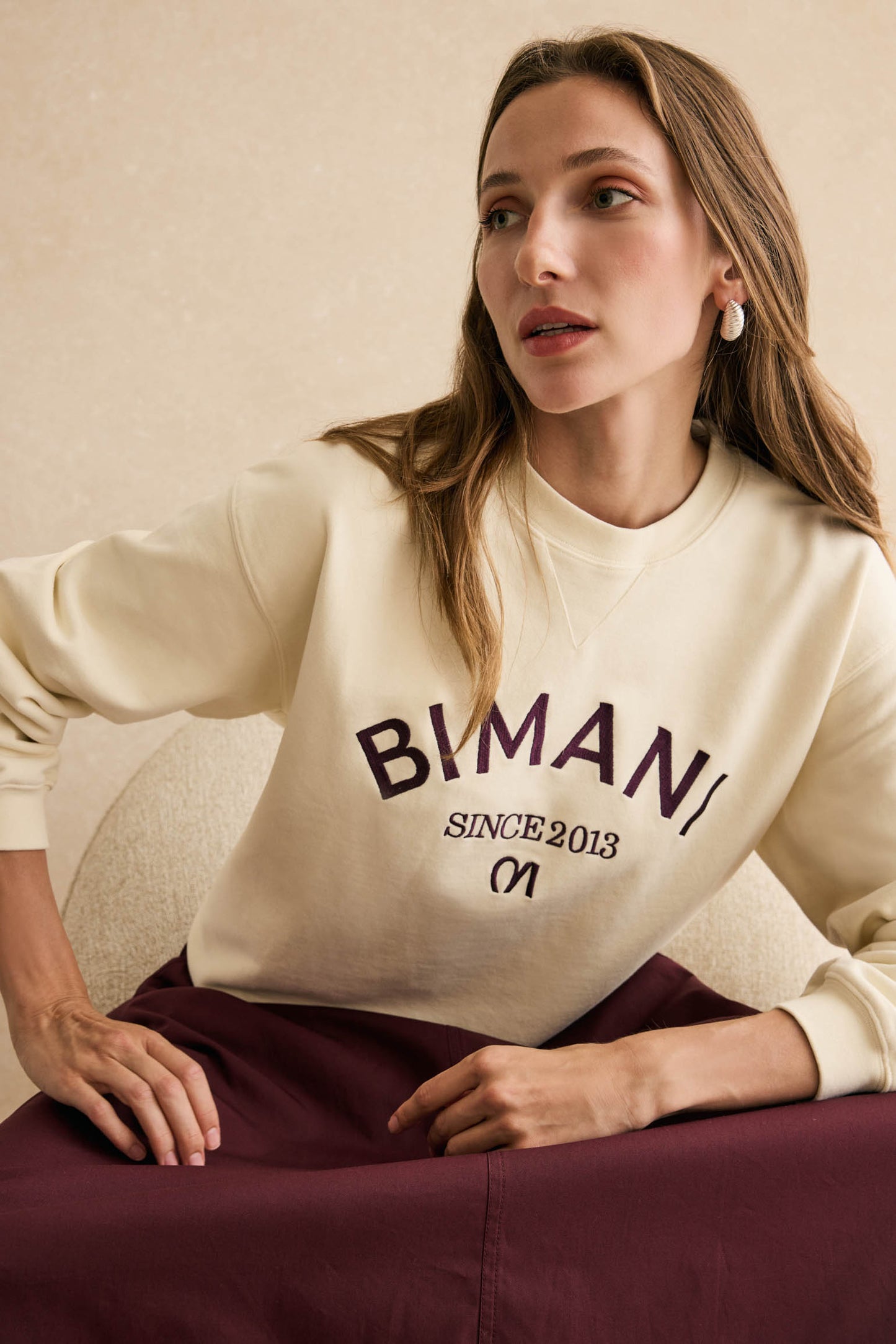 Sudadera JEANNE Beige - BIMANI
