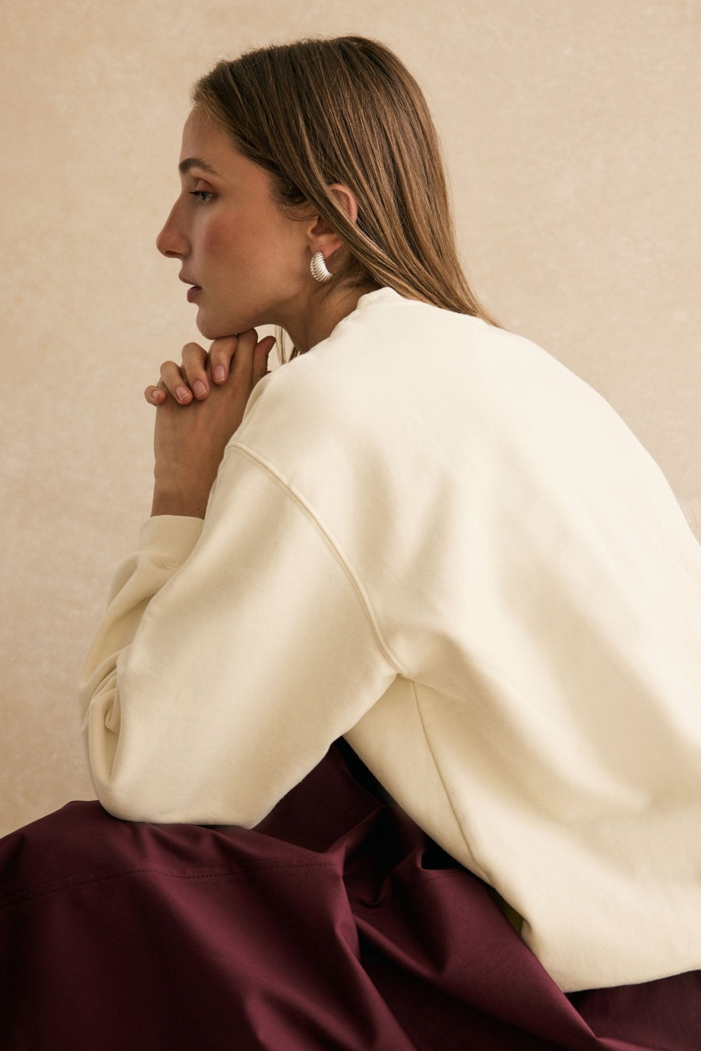 Sudadera JEANNE Beige - BIMANI