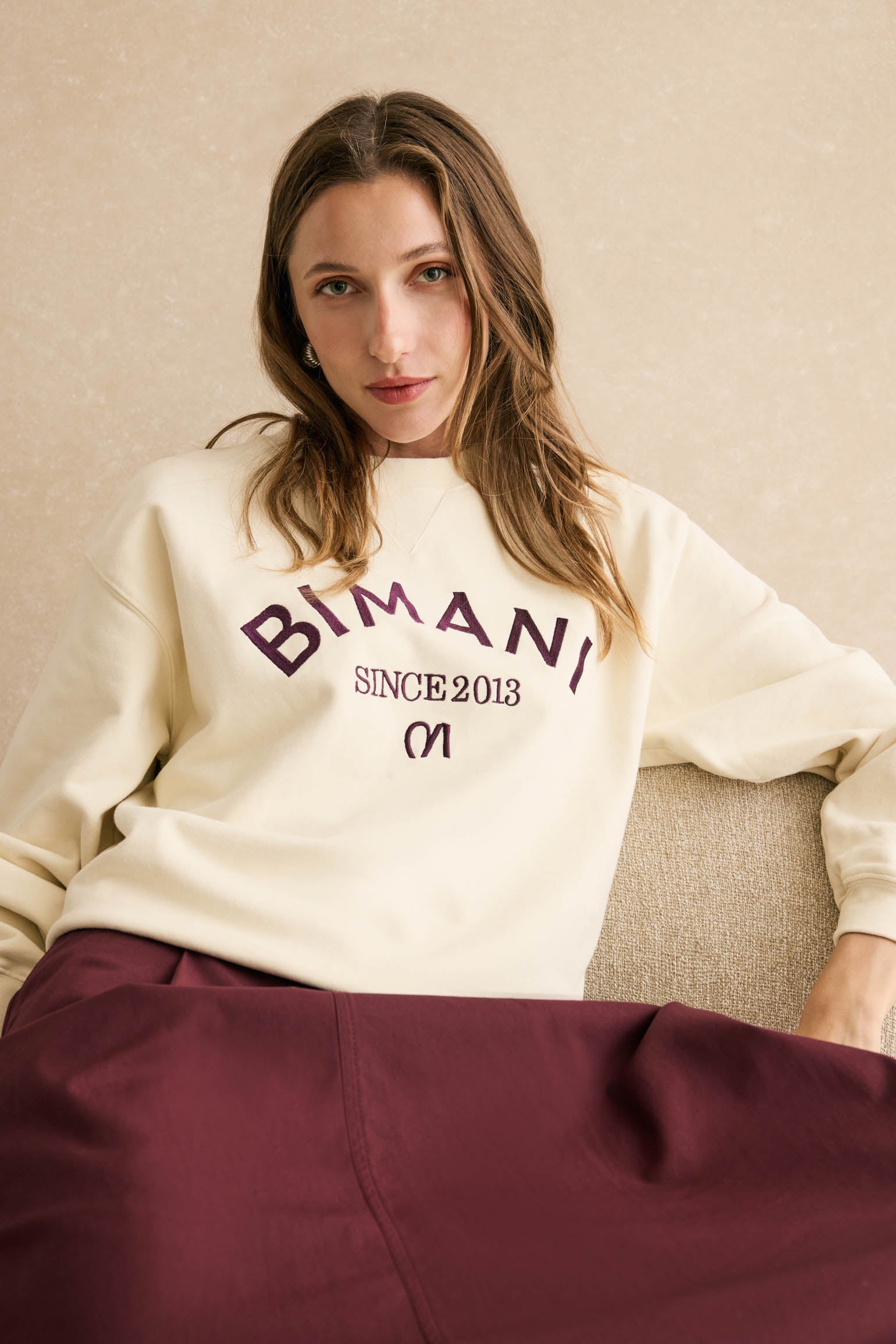 Sudadera JEANNE Beige - BIMANI