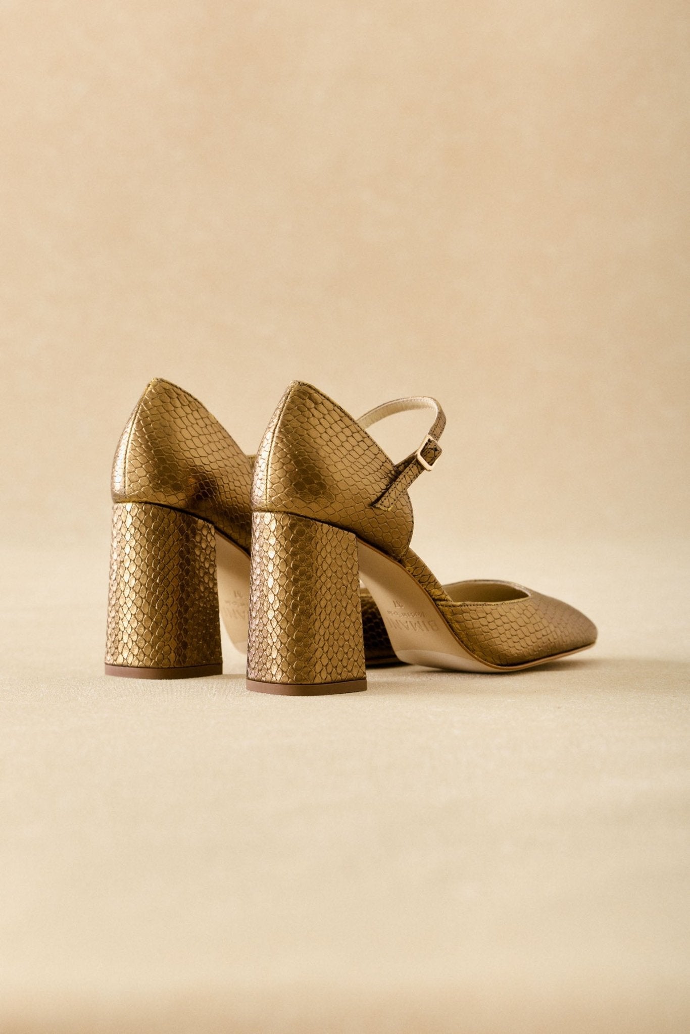Tacón MARTINA Textura Bronce - BIMANI