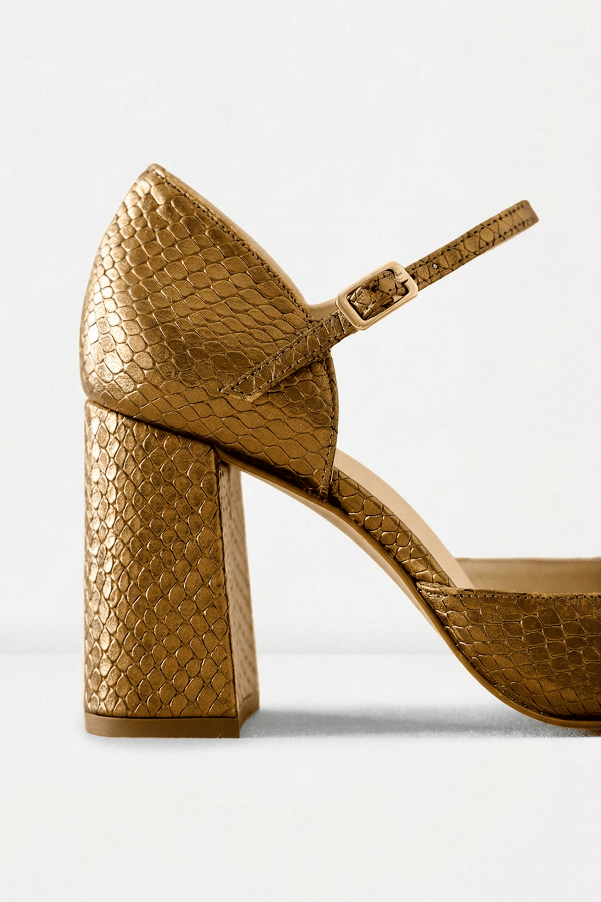 Tacón MARTINA Textura Bronce - BIMANI
