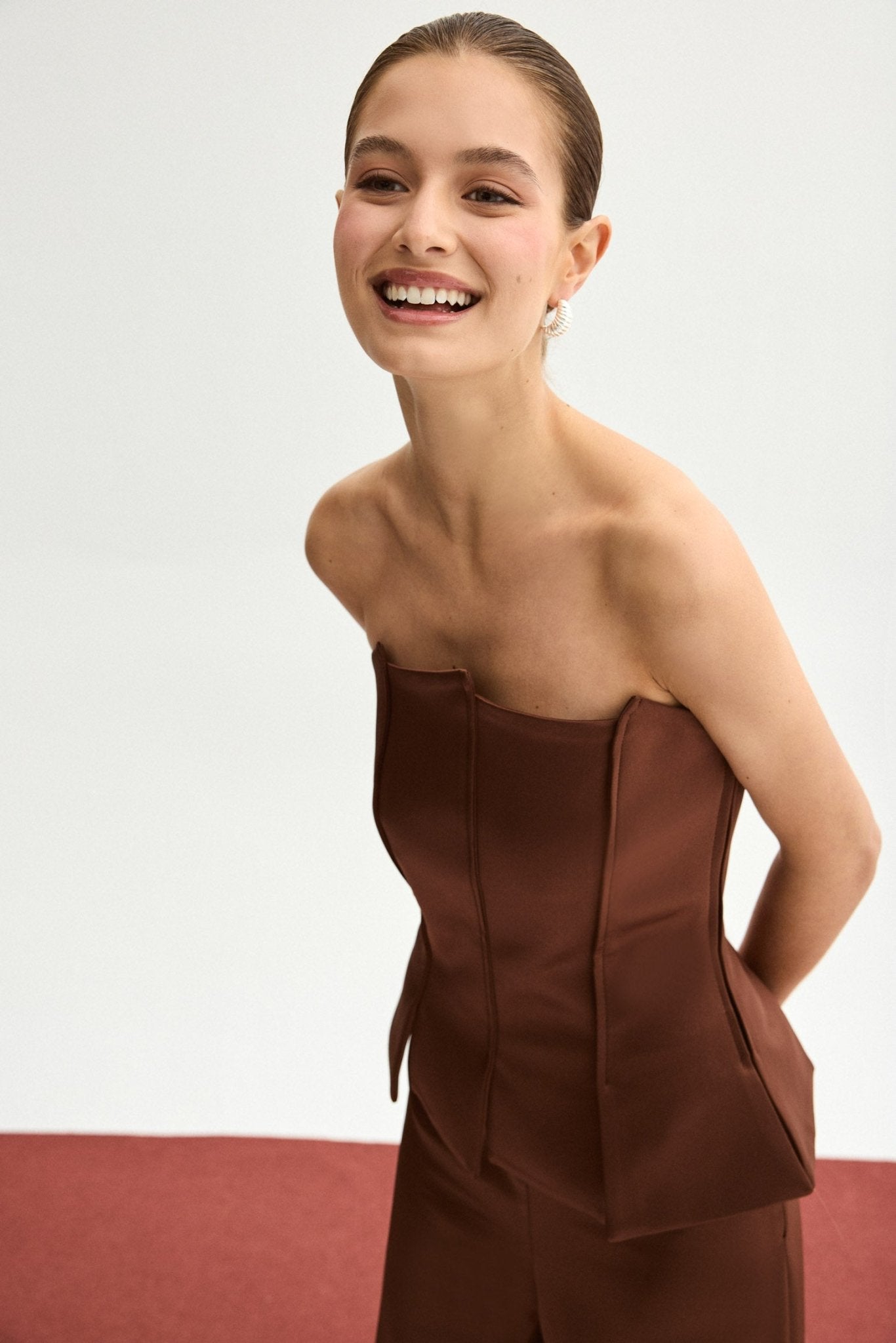 Top ANGIE Marrón Mocca - BIMANI