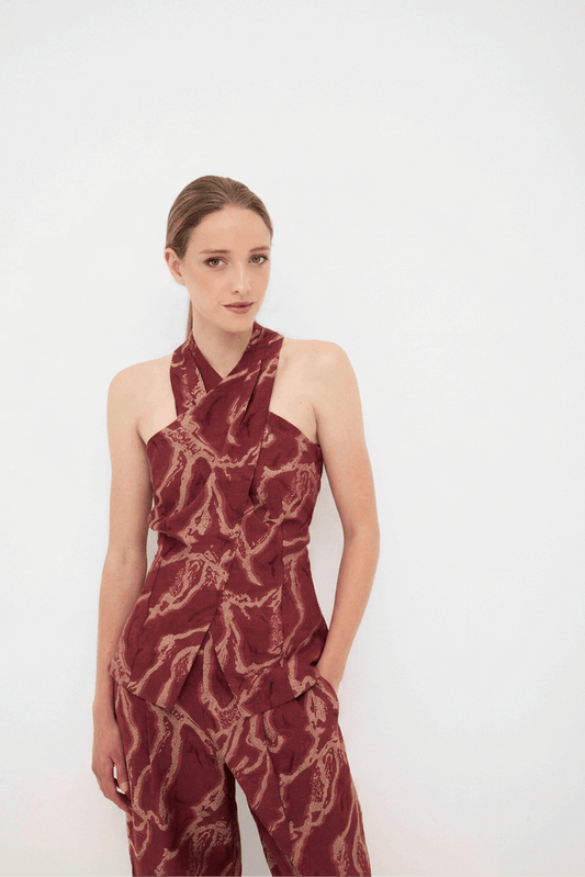 Top ARLETTE Textura Empolvado