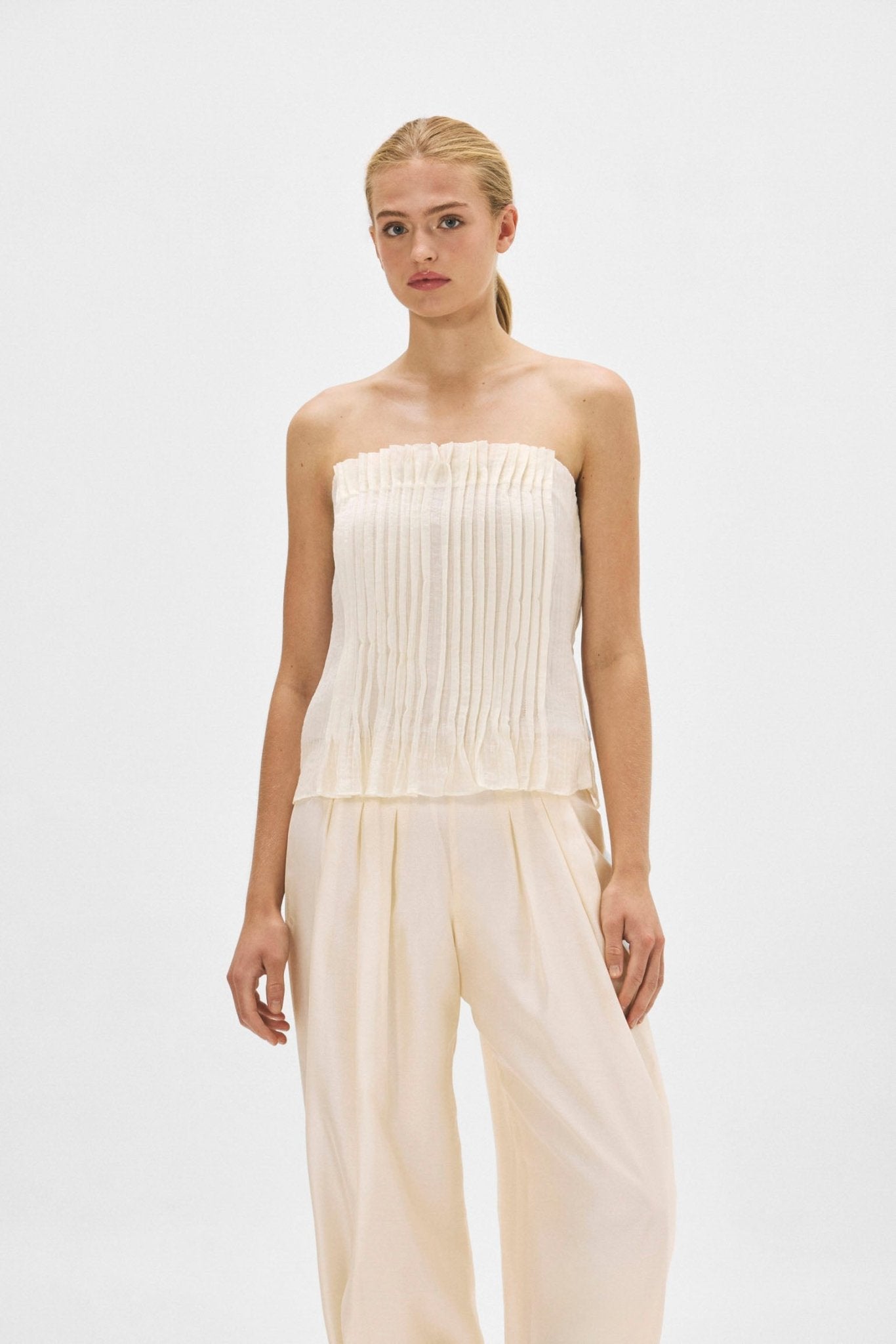 Top BARDOT Crema - BIMANI