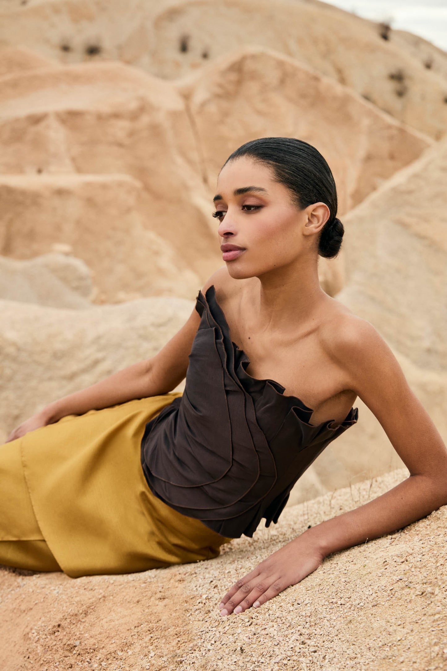 Top DENISE Marrón Cacao - BIMANI